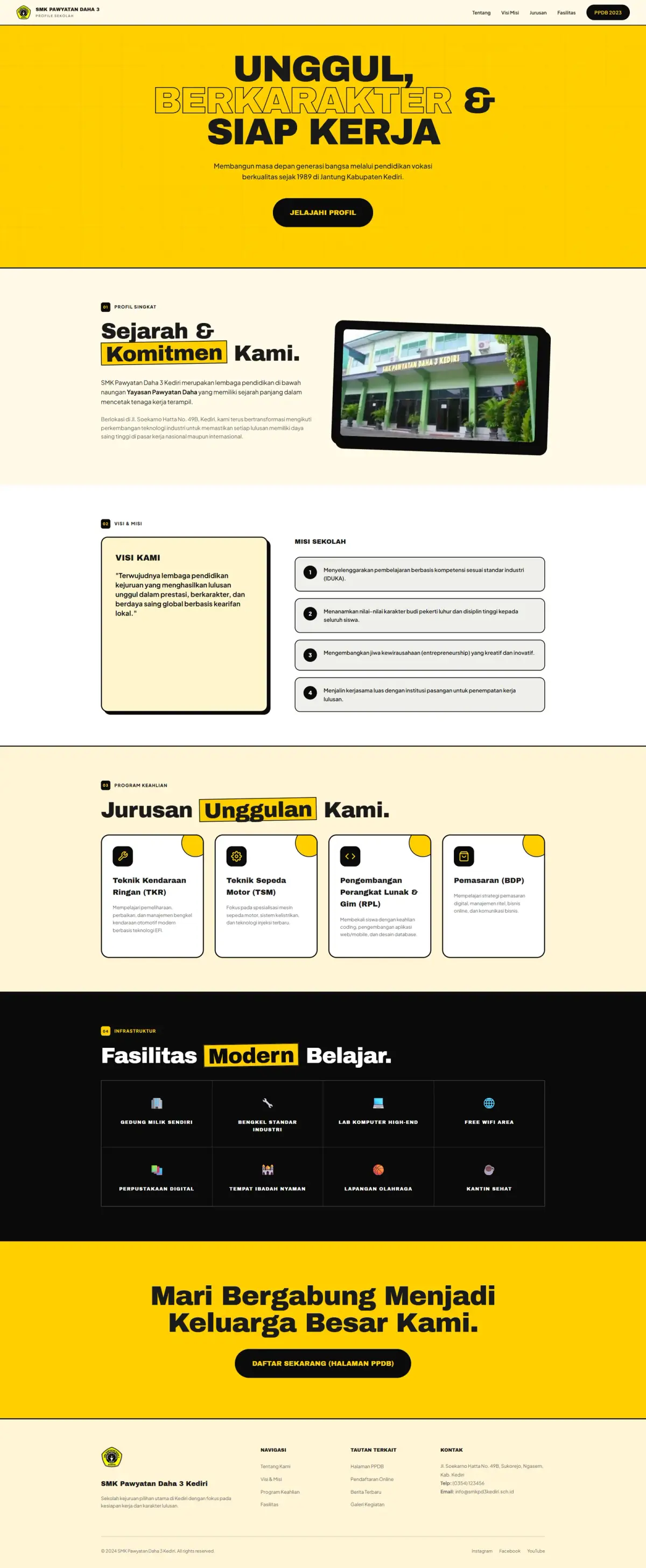 Landing Page Profil SMK Pawyatan Daha 3